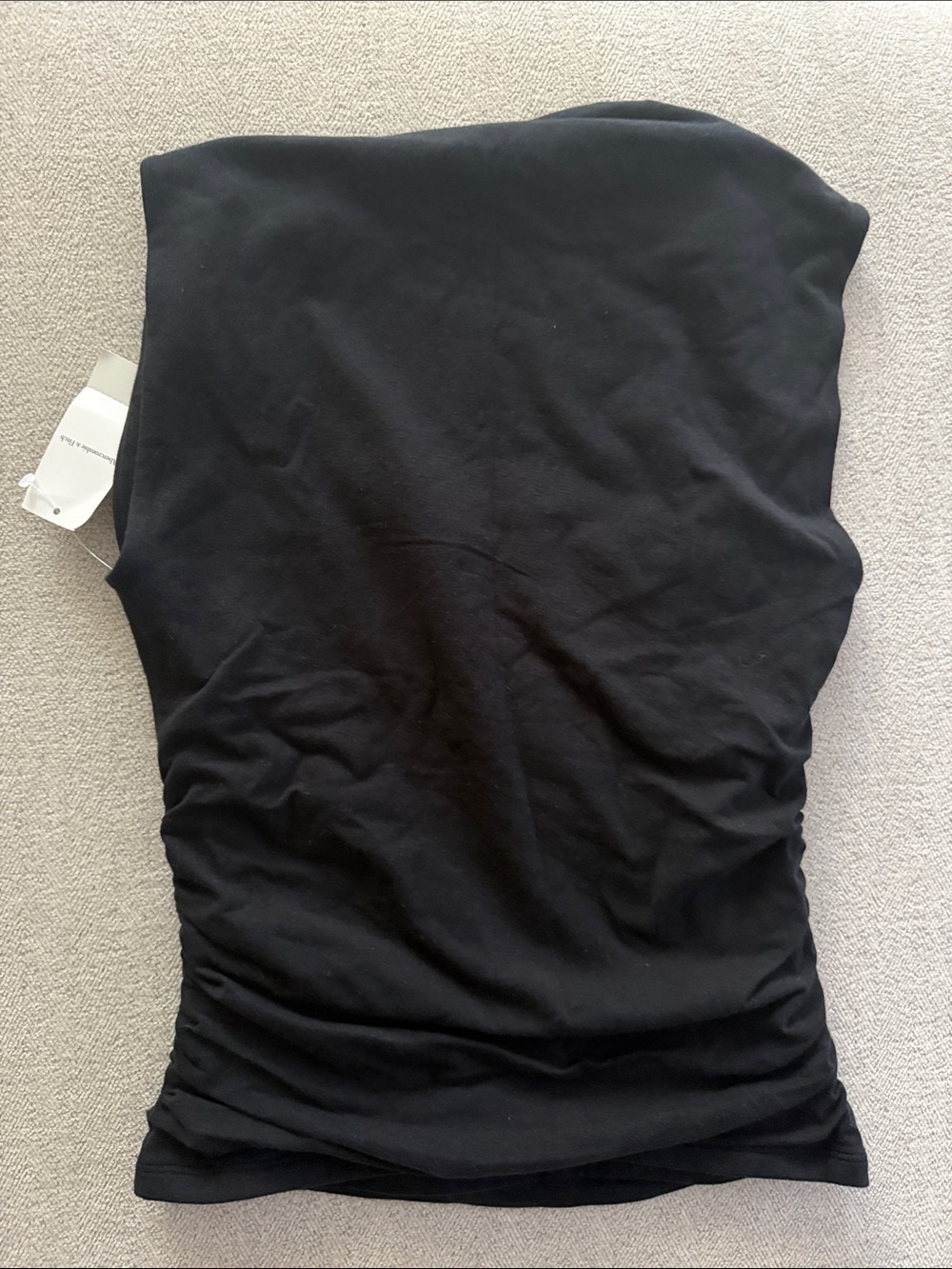 Abercrombie & Fitch Black Ruched Tank Top - Picture 4 of 4